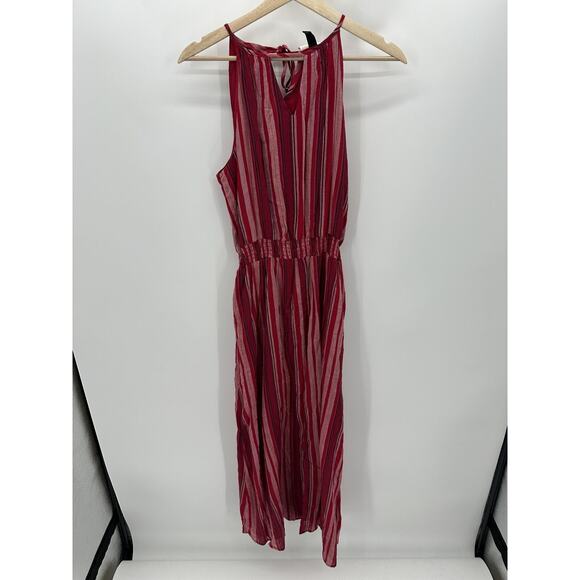 NWT Universal Thread Red Sleeveless Striped Maxi Womens Dress Size S Small - Picture 1 of 7